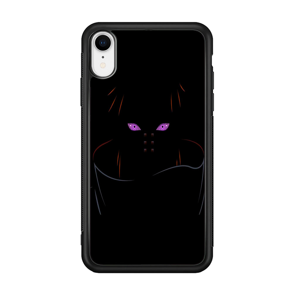 Naruto - Rinnegan iPhone XR Case-Phone Case-Rubber Black (2D Case)-Altracase