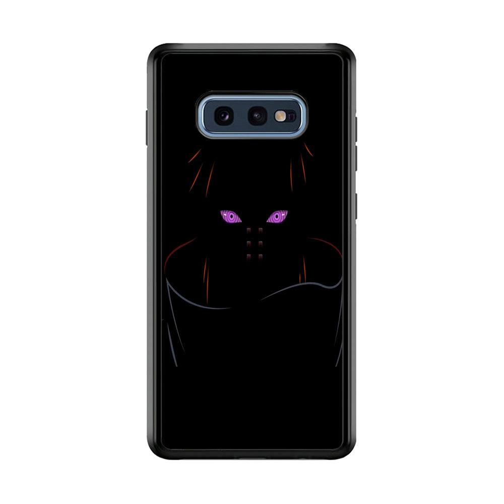 Naruto - Rinnegan Samsung Galaxy S10E Case-Phone Case-Rubber Black (2D Case)-Altracase