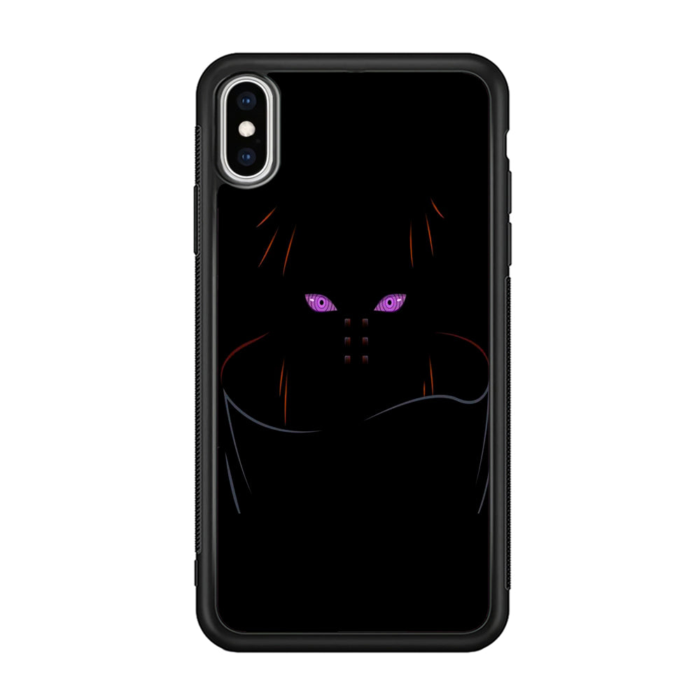 Naruto - Rinnegan iPhone Xs Case-Phone Case-Rubber Black (2D Case)-Altracase