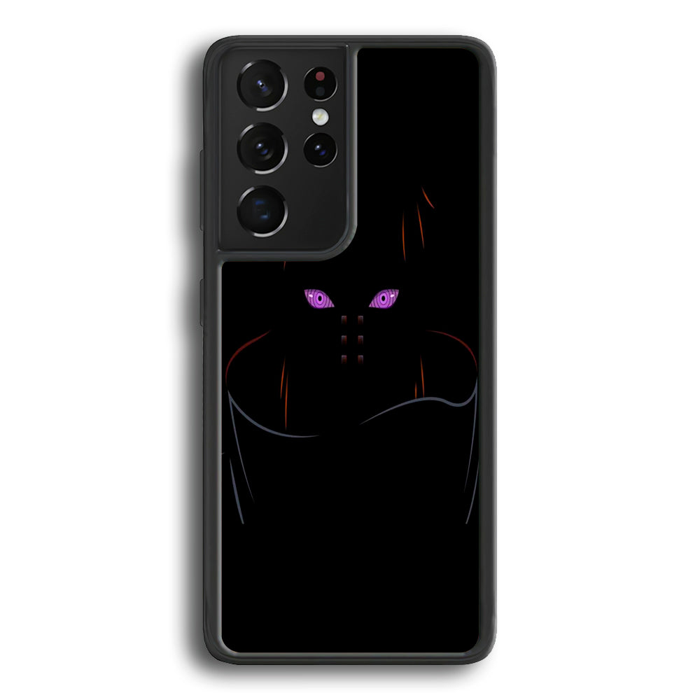 Naruto - Rinnegan Samsung Galaxy S21 Ultra Case-Phone Case-Rubber Black (2D Case)-Altracase