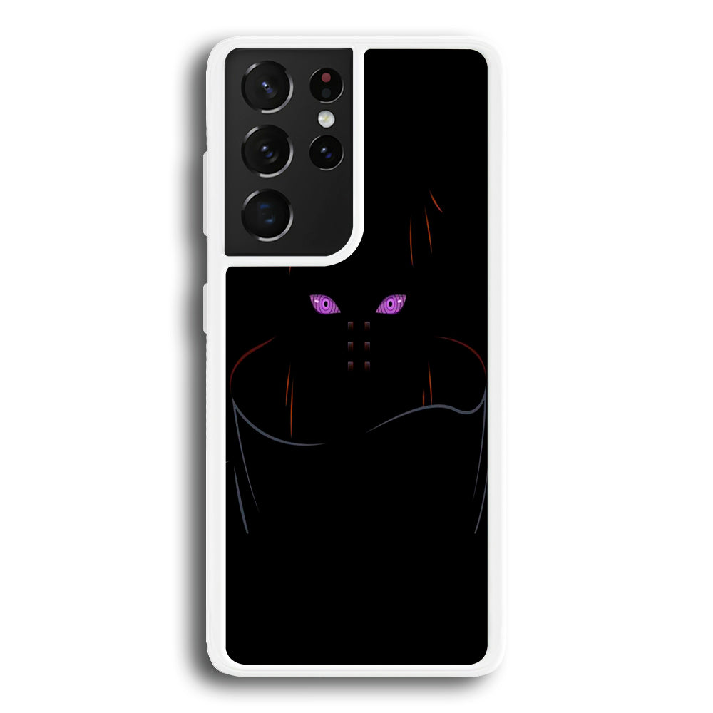 Naruto - Rinnegan Samsung Galaxy S21 Ultra Case-Phone Case-Rubber White (2D Case)-Altracase