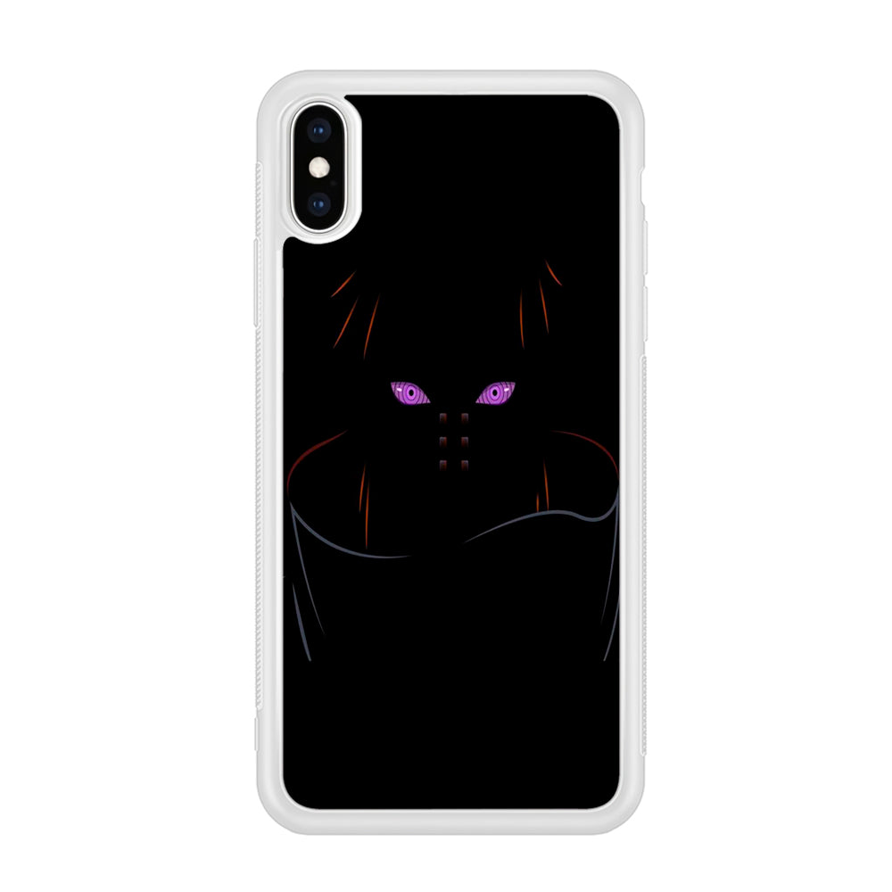 Naruto - Rinnegan iPhone Xs Case-Phone Case-Rubber White (2D Case)-Altracase