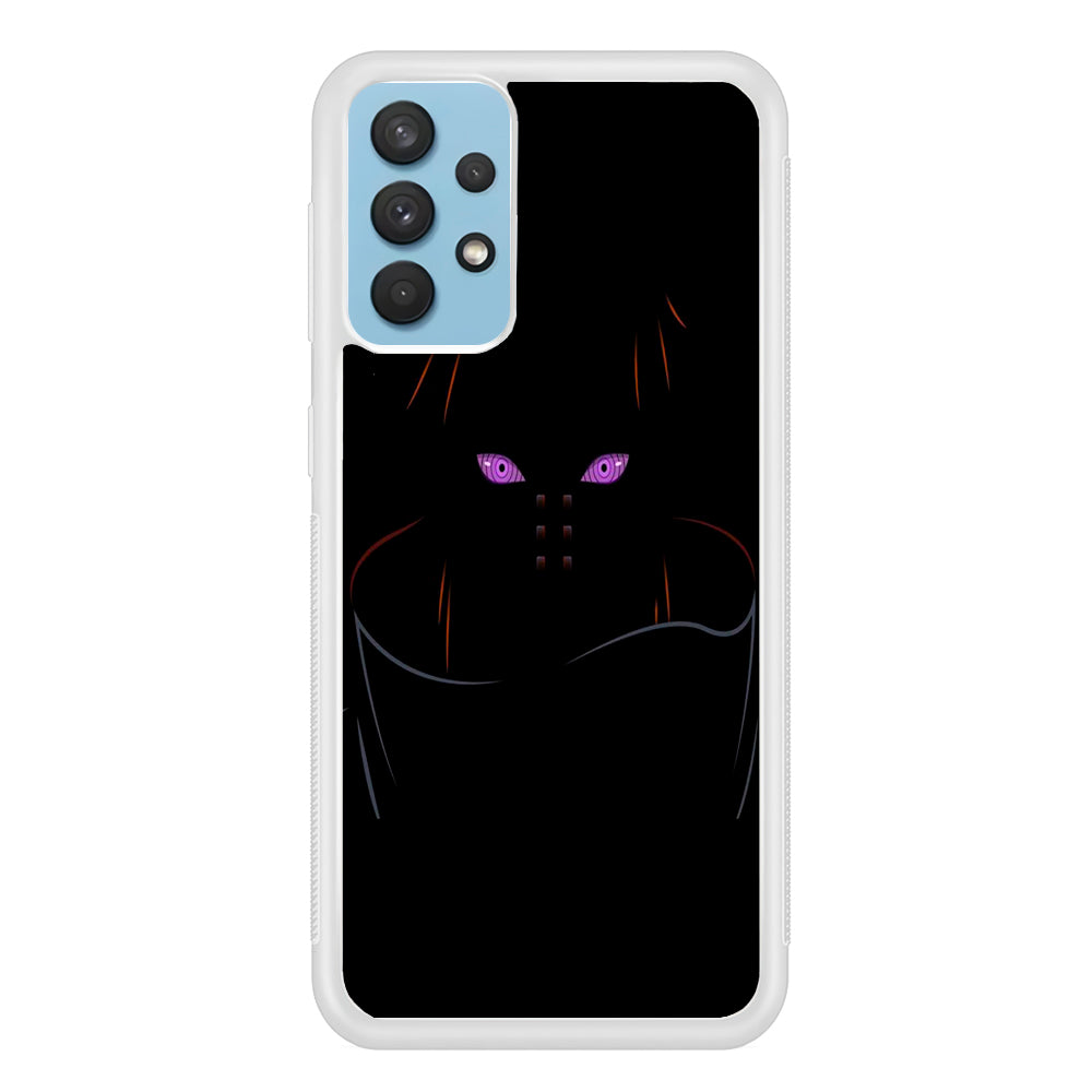 Naruto - Rinnegan Samsung Galaxy A32 Case-Phone Case-Rubber White (2D Case)-Altracase