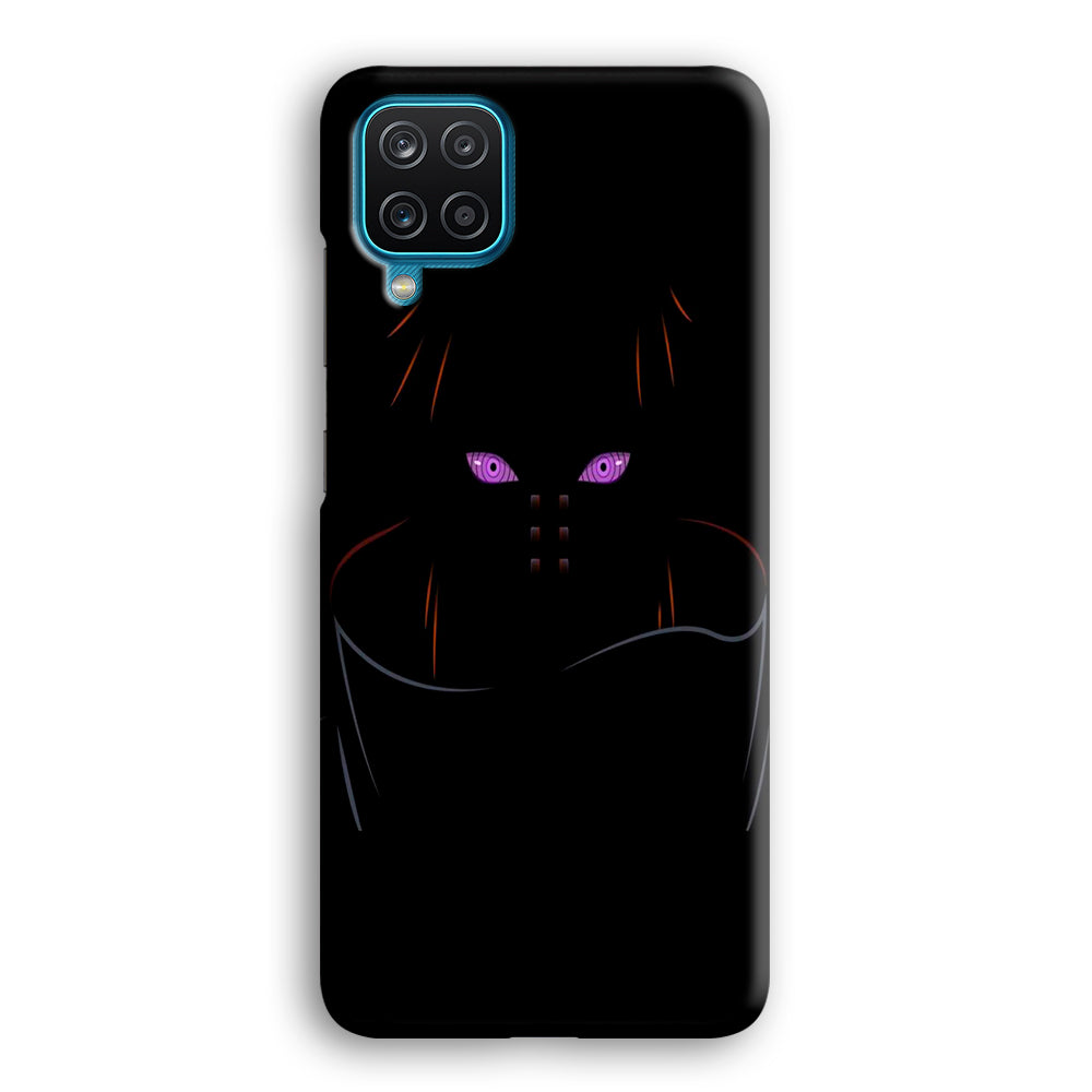 Naruto - Rinnegan Samsung Galaxy A12 Case-Phone Case-Rubber White (2D Case)-Altracase