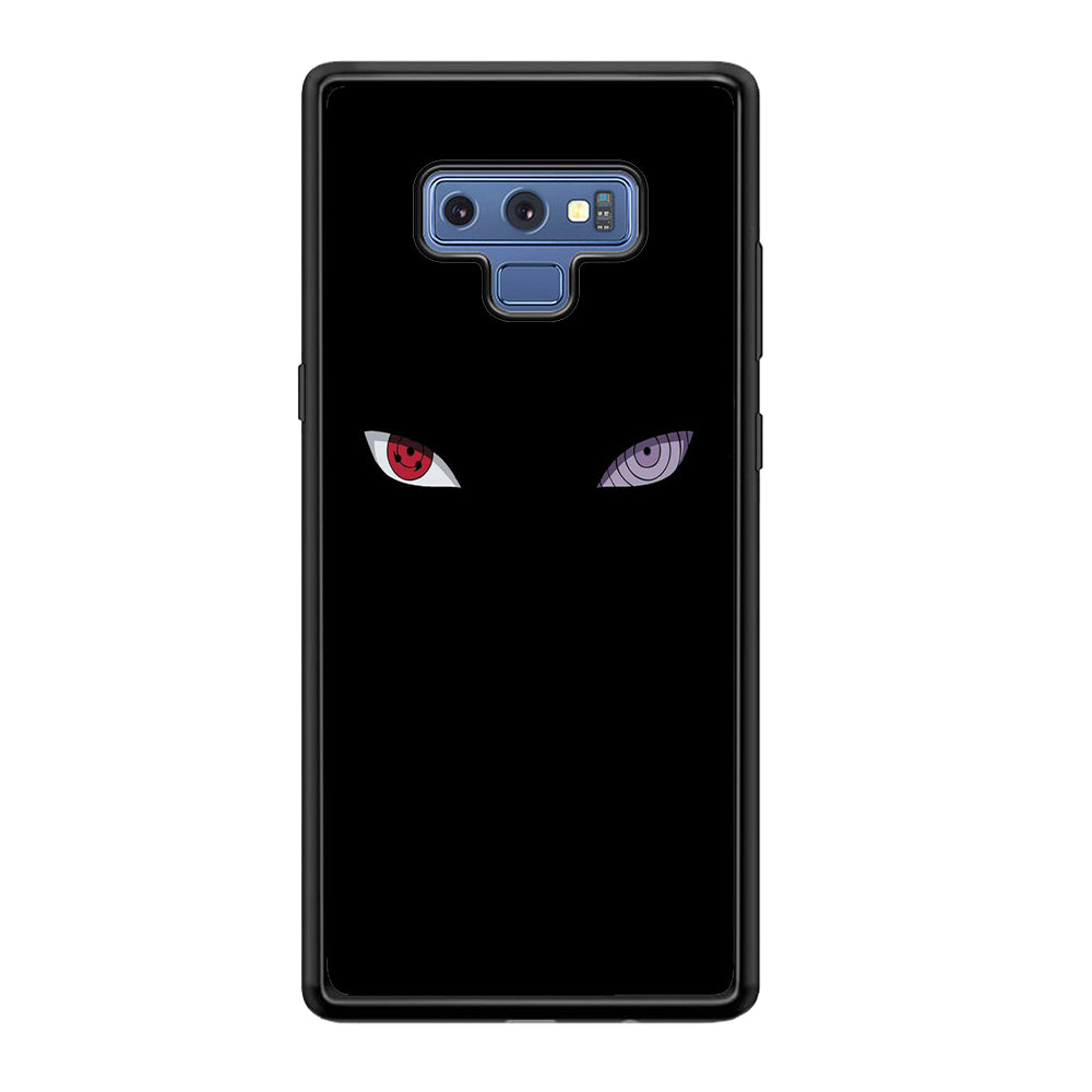 Naruto - Sharingan Rinnegan Samsung Galaxy Note 9 Case-Phone Case-Rubber Black (2D Case)-Altracase