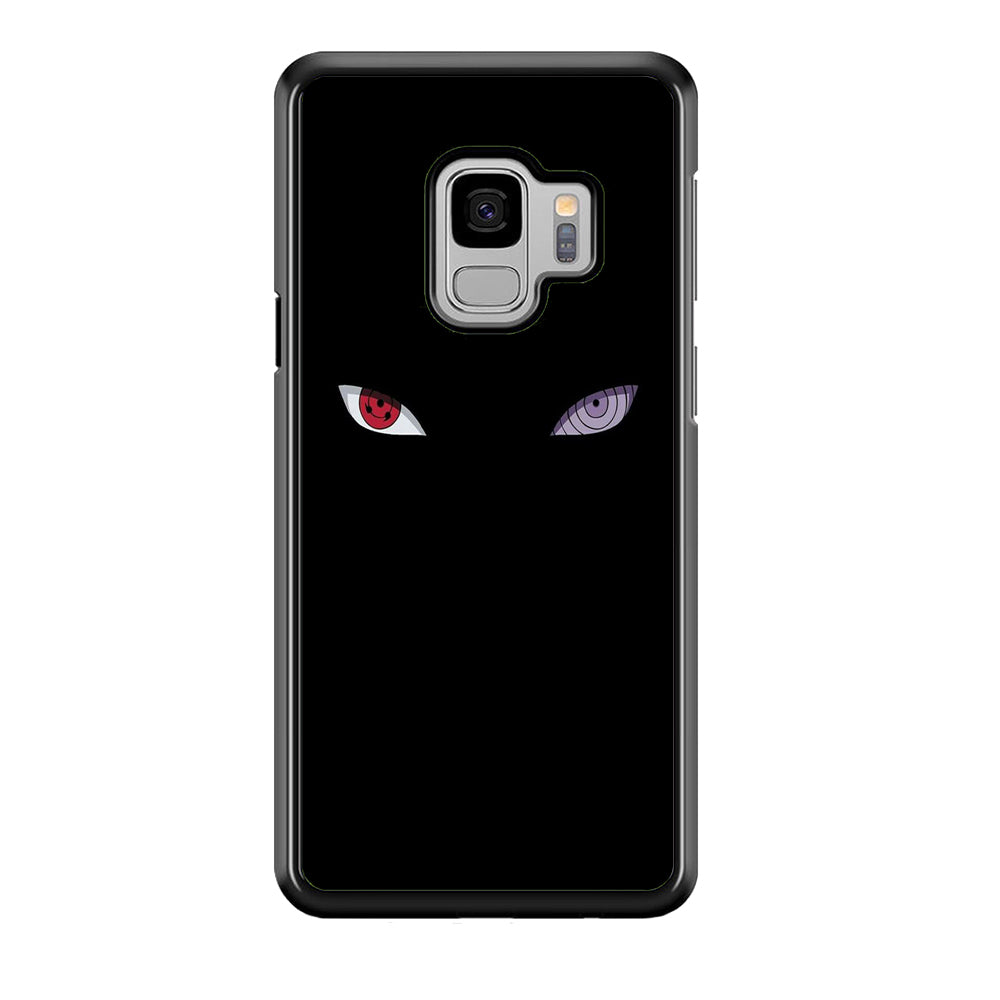 Naruto - Sharingan Rinnegan Samsung Galaxy S9 Case-Phone Case-Rubber Black (2D Case)-Altracase