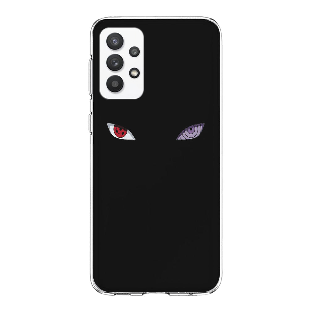 Naruto - Sharingan Rinnegan Samsung Galaxy A32 Case-Phone Case-Clear Soft Case-Altracase