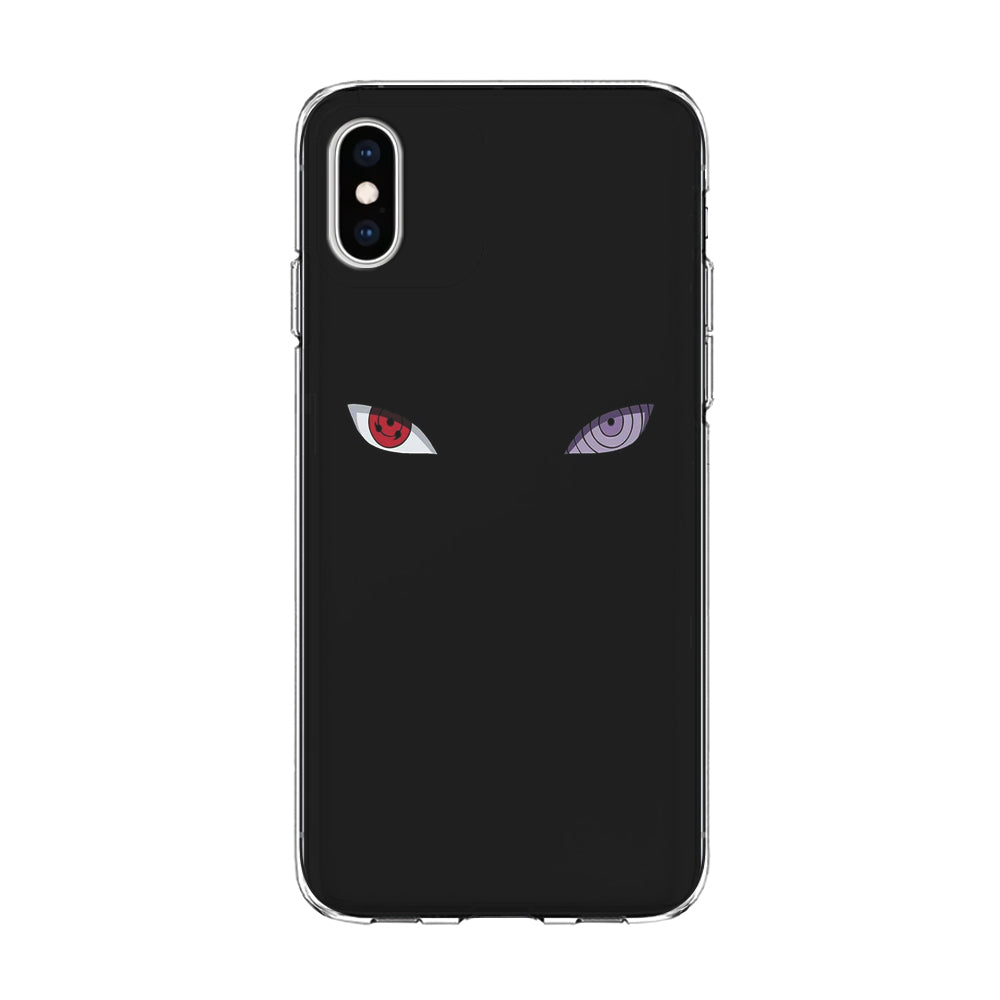 Naruto - Sharingan Rinnegan iPhone Xs Case-Phone Case-Clear Soft Case-Altracase