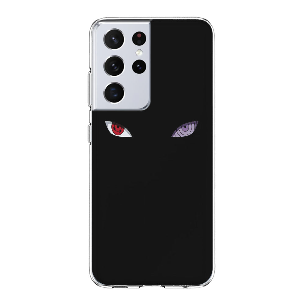 Naruto - Sharingan Rinnegan Samsung Galaxy S21 Ultra Case-Phone Case-Clear Soft Case-Altracase