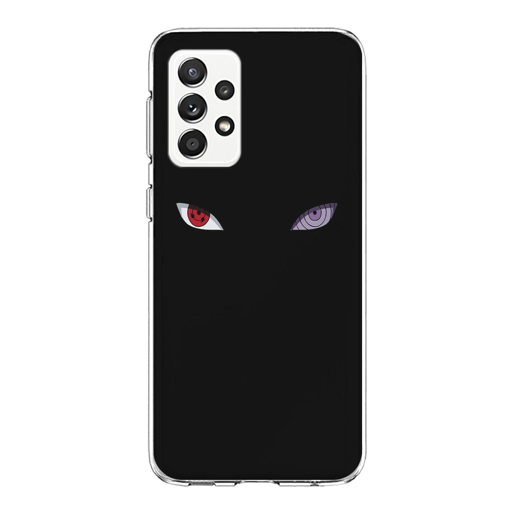 Naruto - Sharingan Rinnegan Samsung Galaxy A72 Case-Phone Case-Clear Soft Case-Altracase
