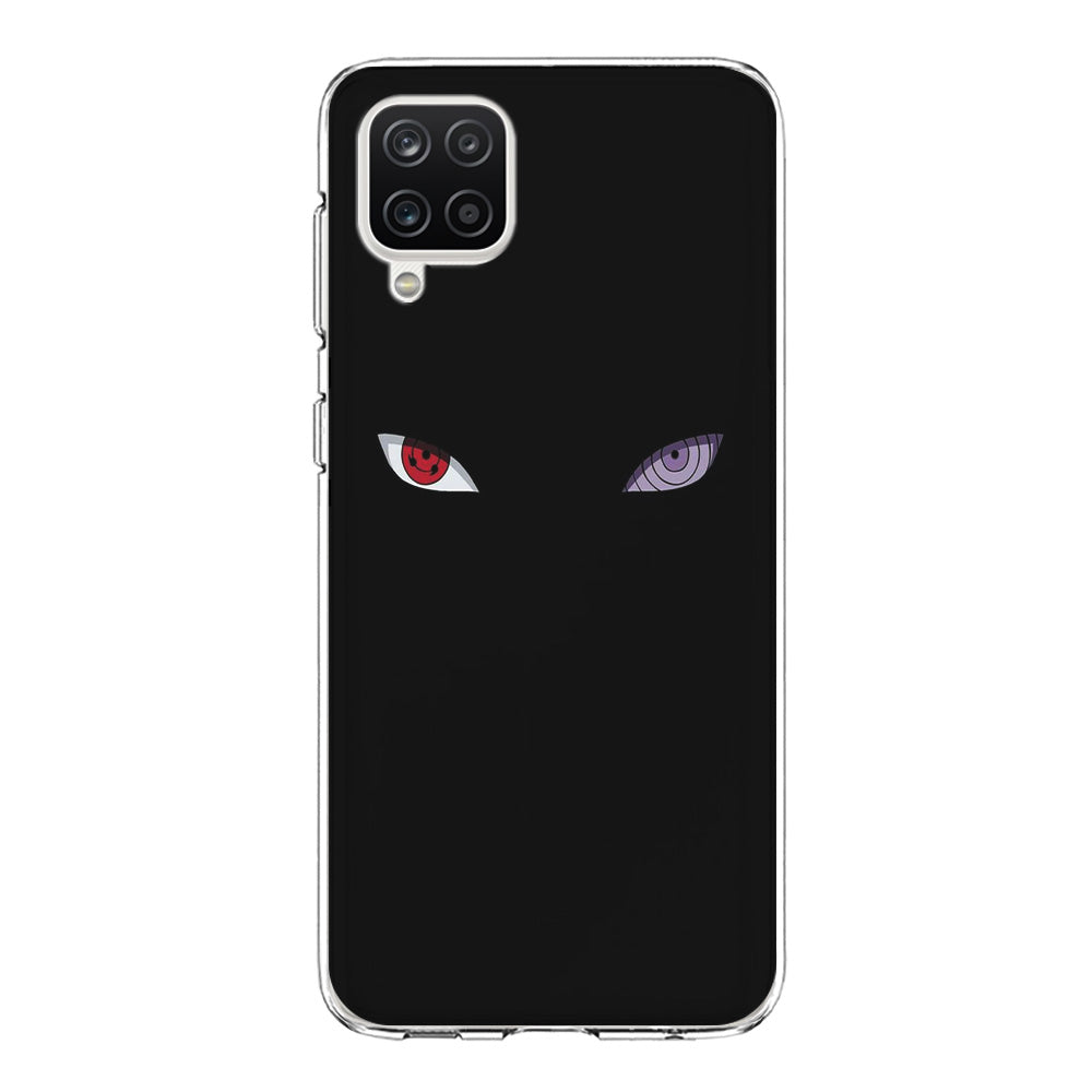 Naruto - Sharingan Rinnegan Samsung Galaxy A12 Case-Phone Case-Clear Soft Case-Altracase