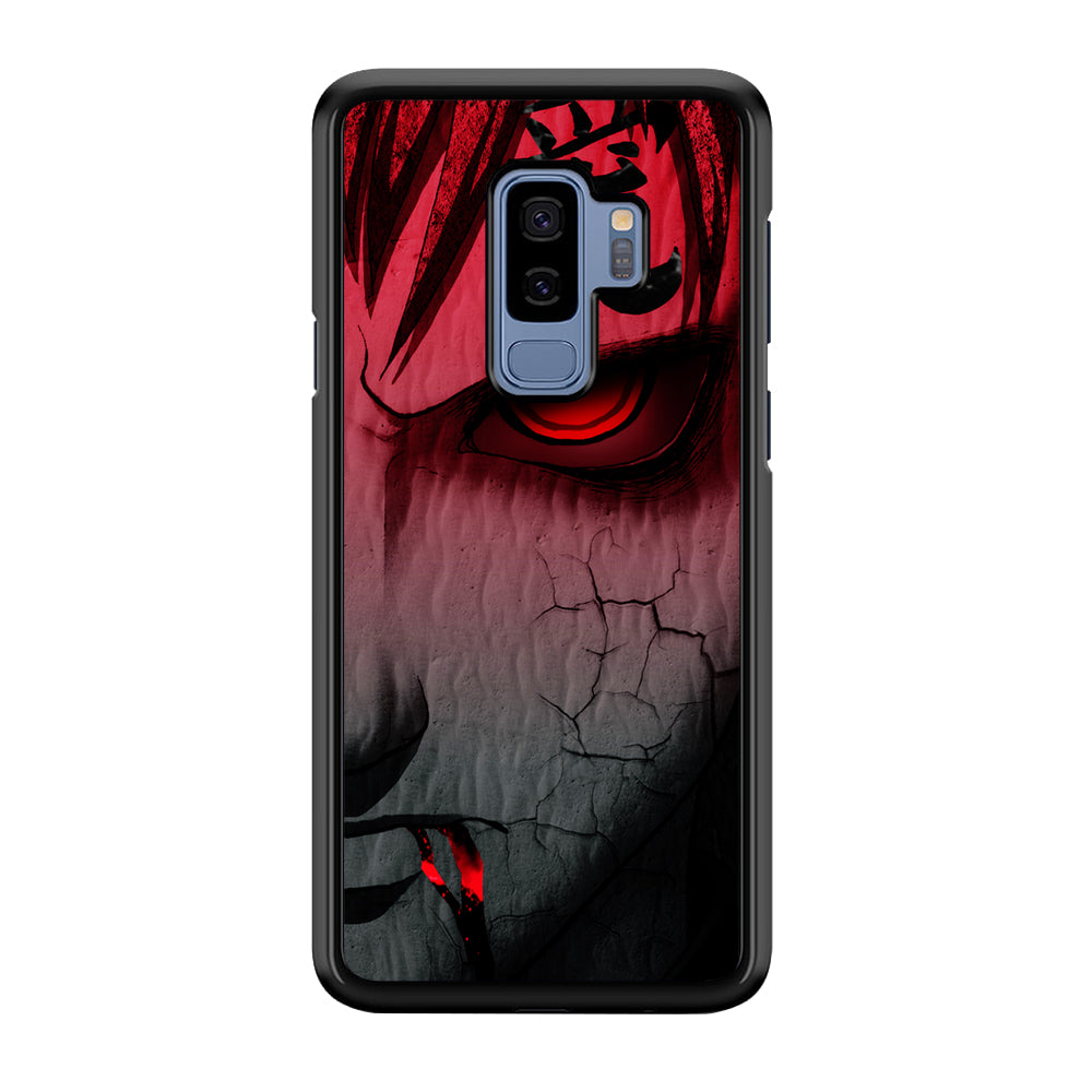 Naruto Gaara Face Samsung Galaxy S9 Plus Case-Phone Case-Rubber Black (2D Case)-Altracase
