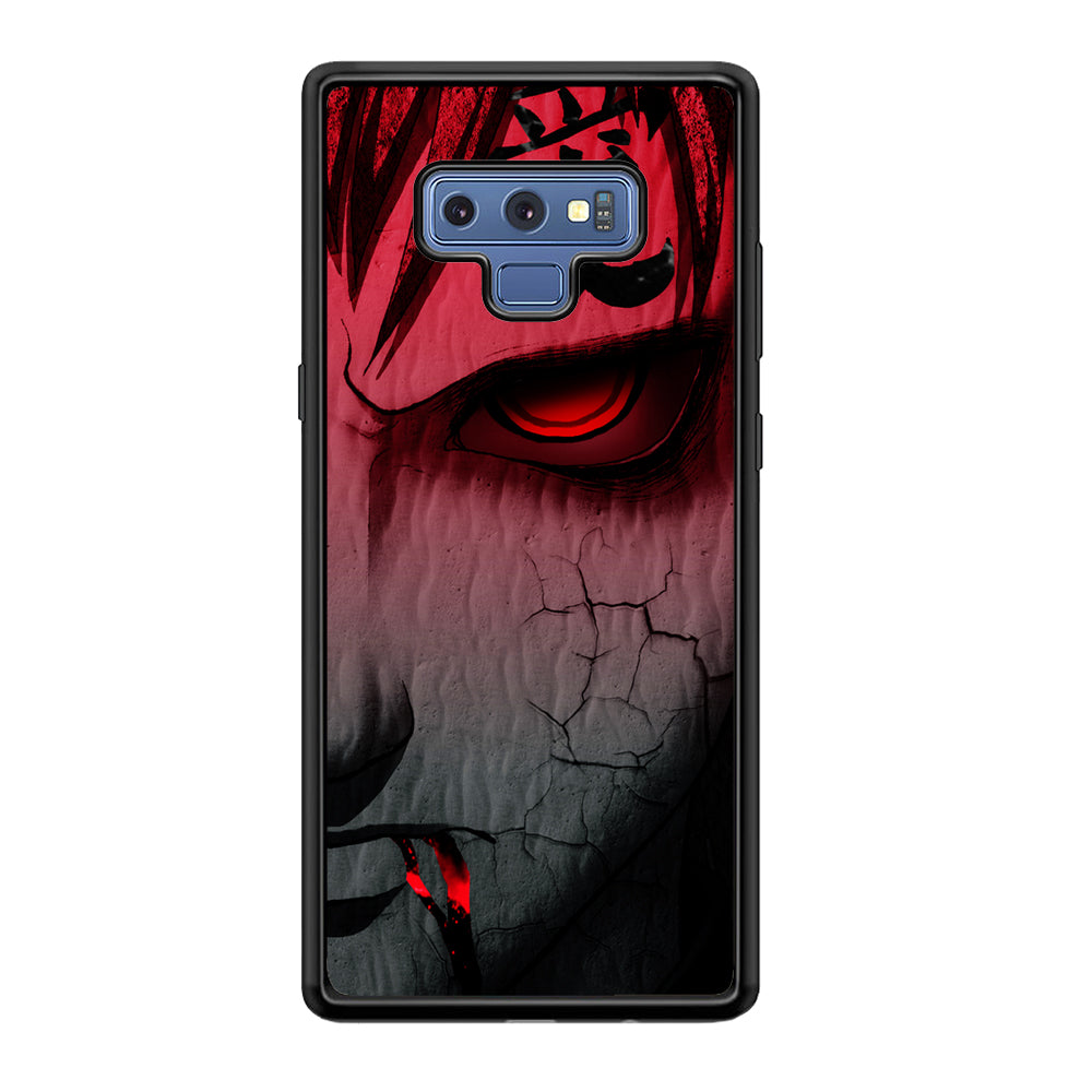 Naruto Gaara Face Samsung Galaxy Note 9 Case-Phone Case-Rubber Black (2D Case)-Altracase