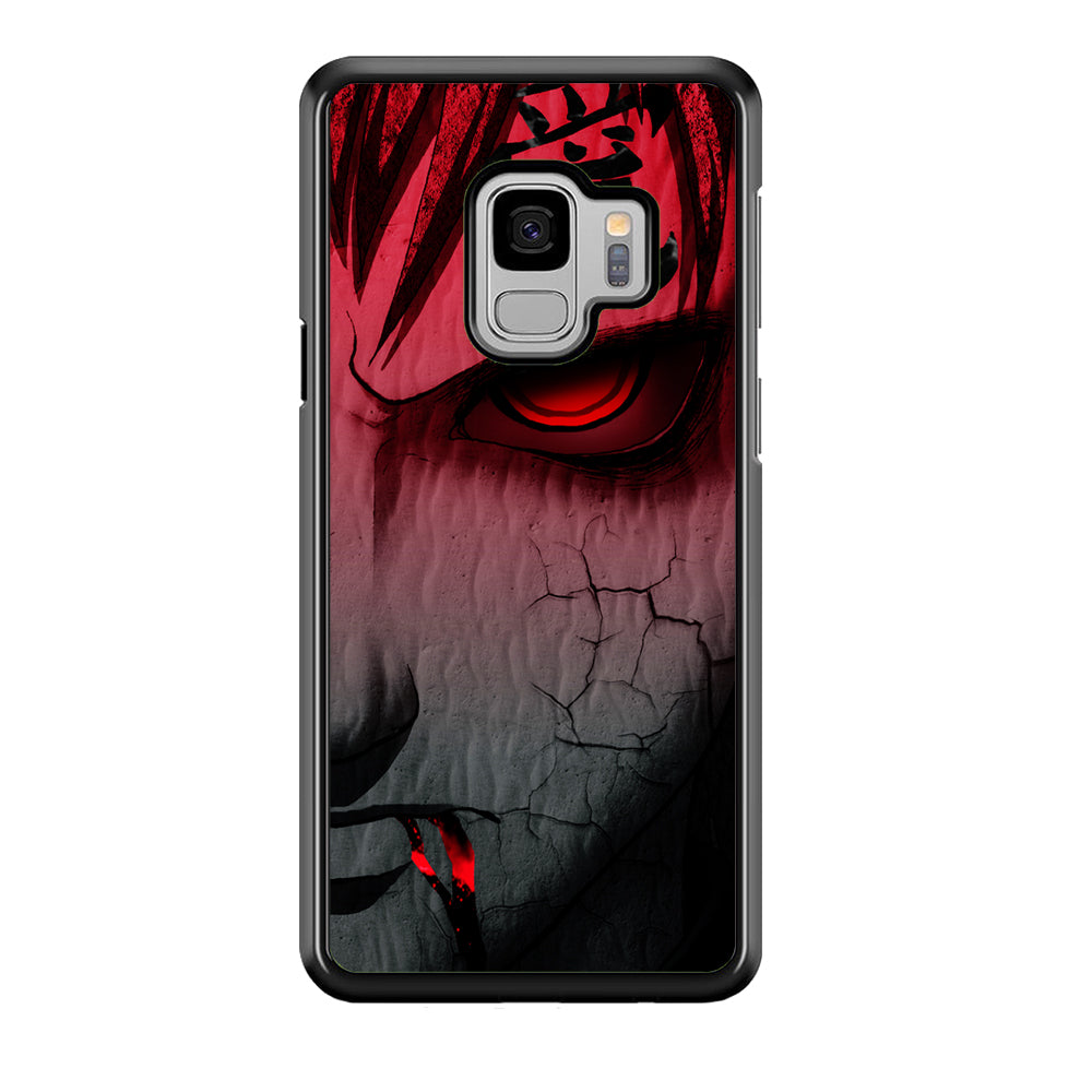 Naruto Gaara Face Samsung Galaxy S9 Case-Phone Case-Rubber Black (2D Case)-Altracase
