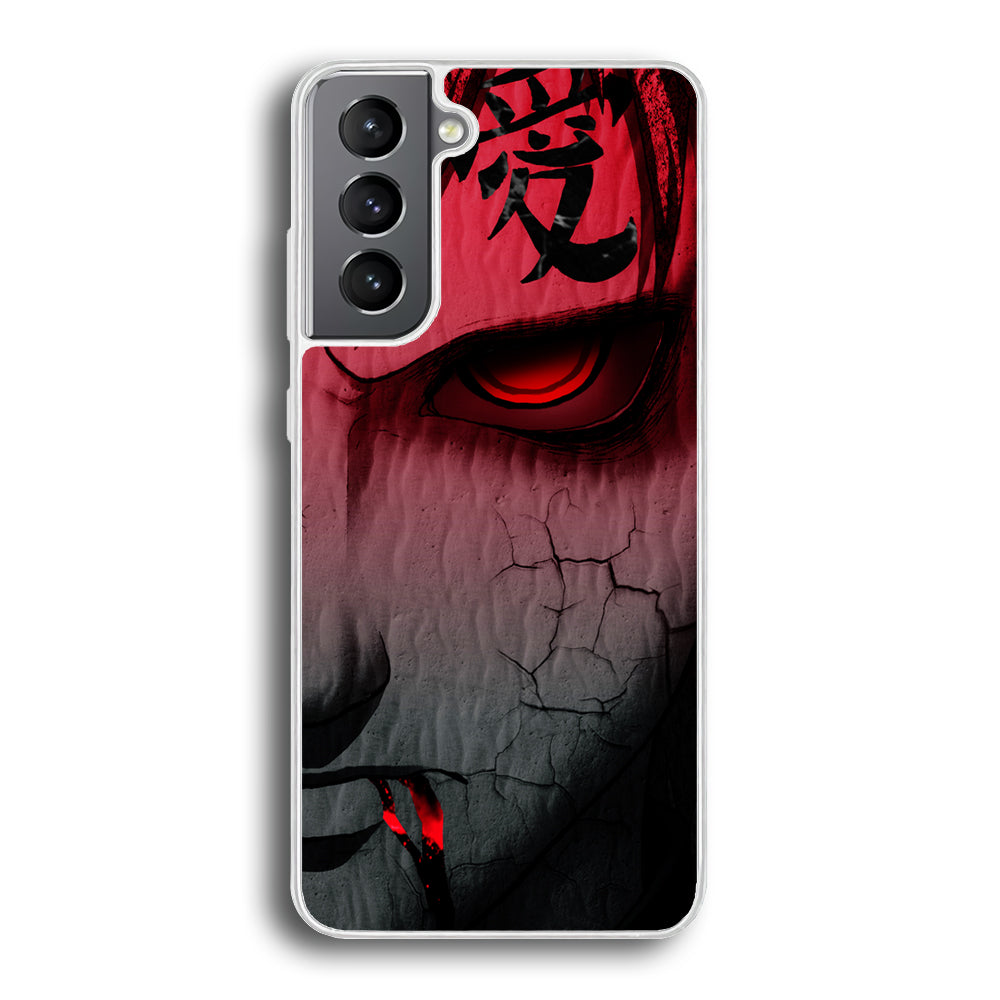 Naruto Gaara Face Samsung Galaxy S22 Plus Case-Phone Case-Rubber White (2D Case)-Altracase
