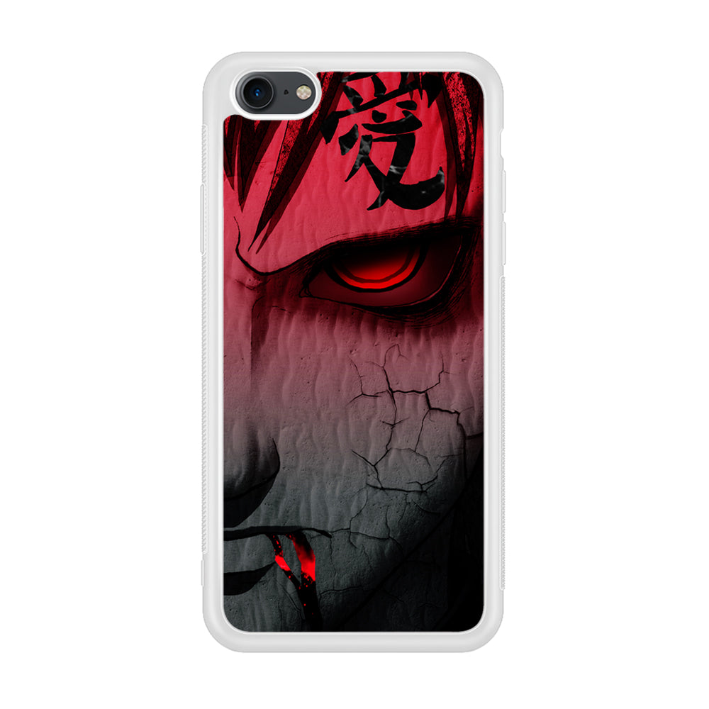 Naruto Gaara Face iPhone SE 2020 Case-Phone Case-Rubber White (2D Case)-Altracase
