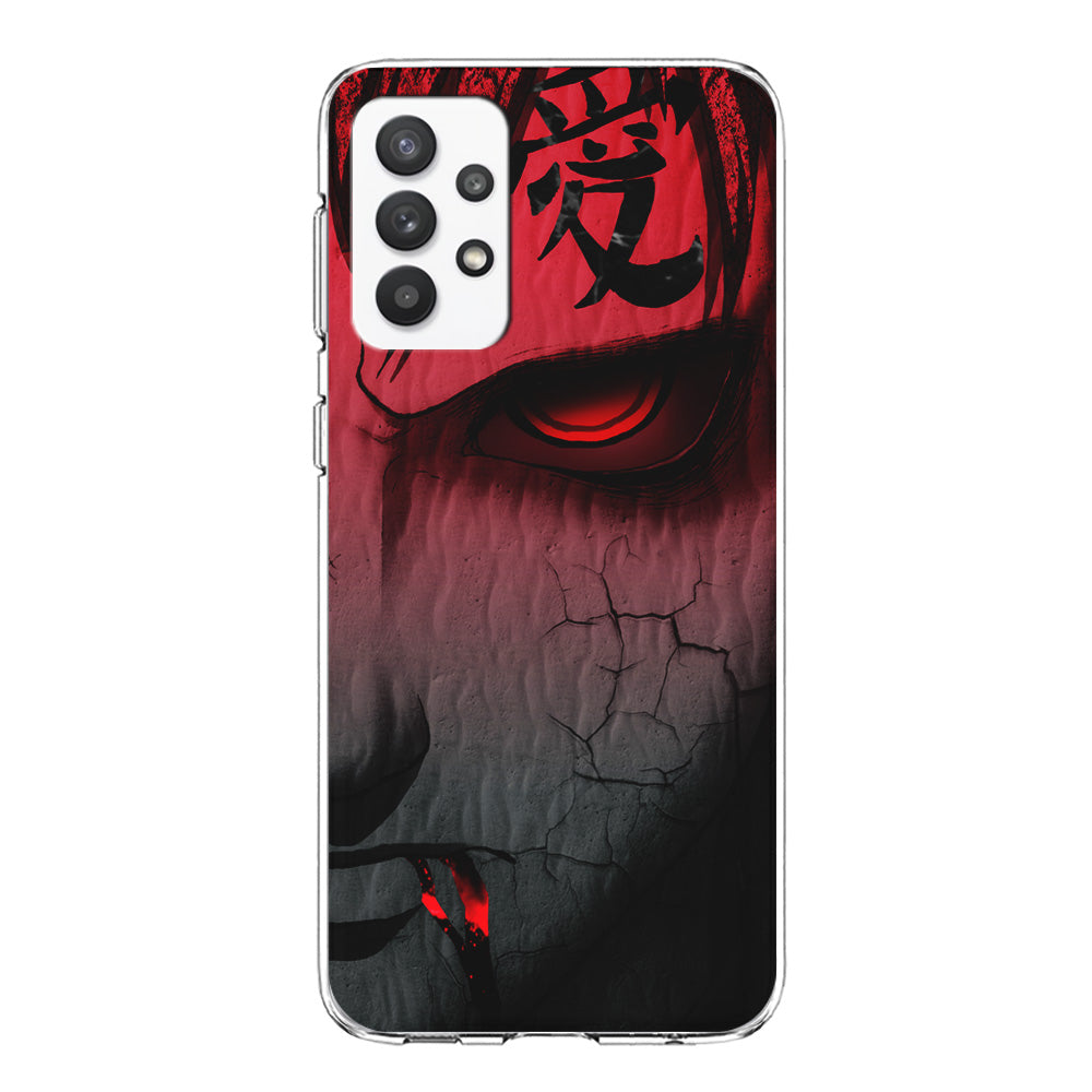 Naruto Gaara Face Samsung Galaxy A32 Case-Phone Case-Clear Soft Case-Altracase