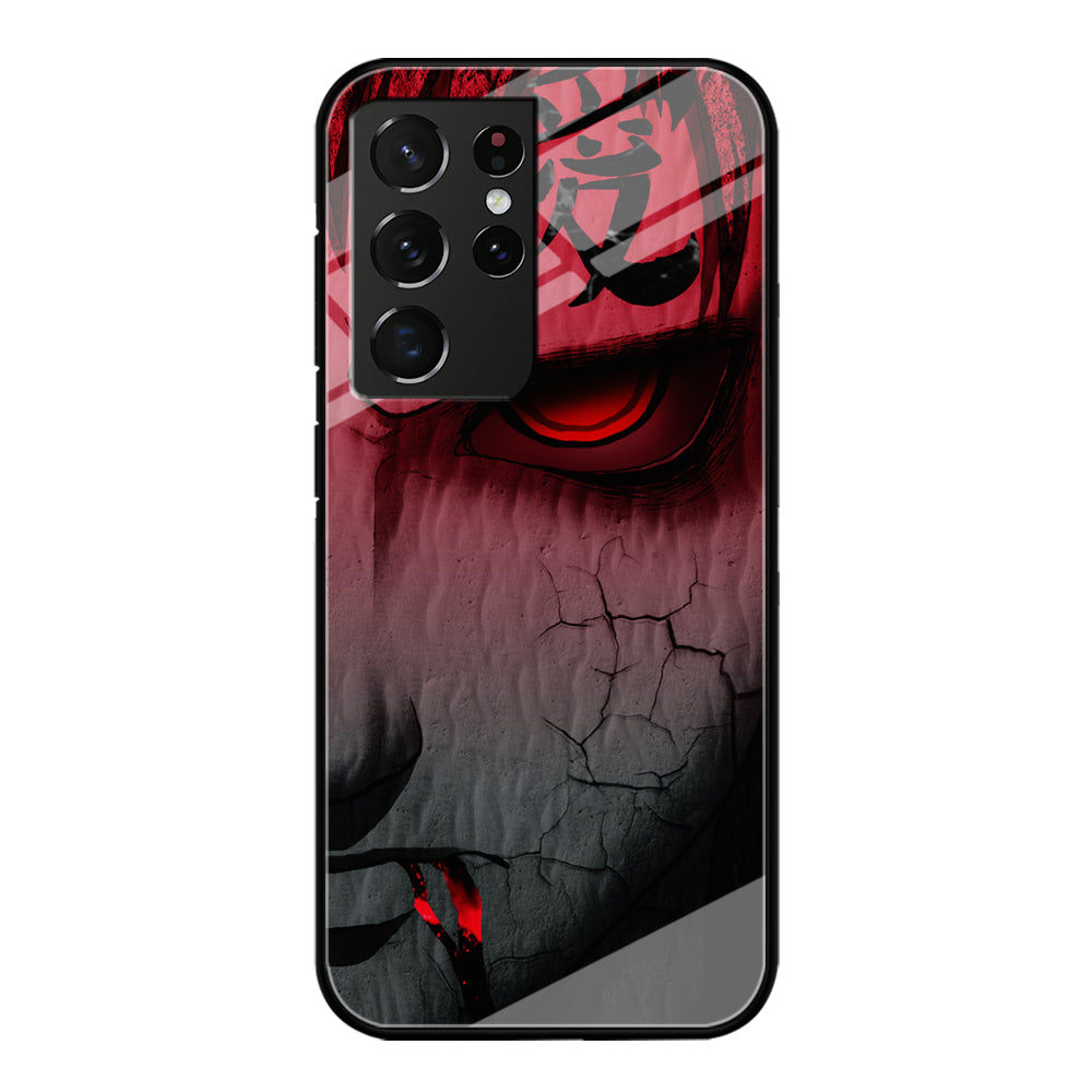 Naruto Gaara Face Samsung Galaxy S21 Ultra Case-Phone Case-Tempered Glass Case-Altracase