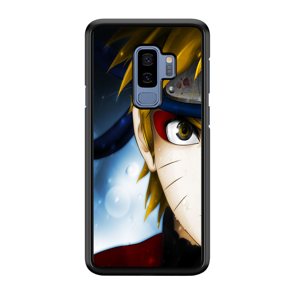 Naruto Half Face Samsung Galaxy S9 Plus Case-Phone Case-Rubber Black (2D Case)-Altracase