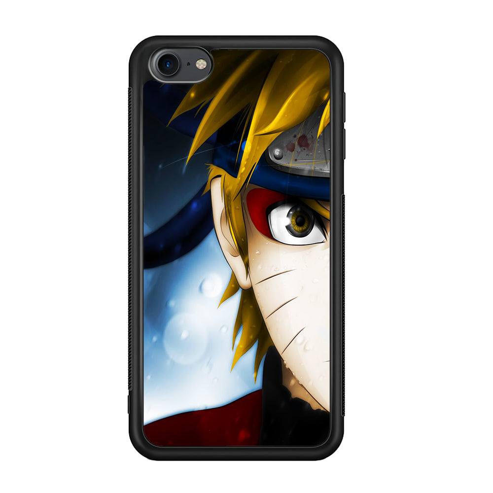 Naruto Half Face iPod Touch 6 Case-Phone Case-Rubber White (2D Case)-Altracase