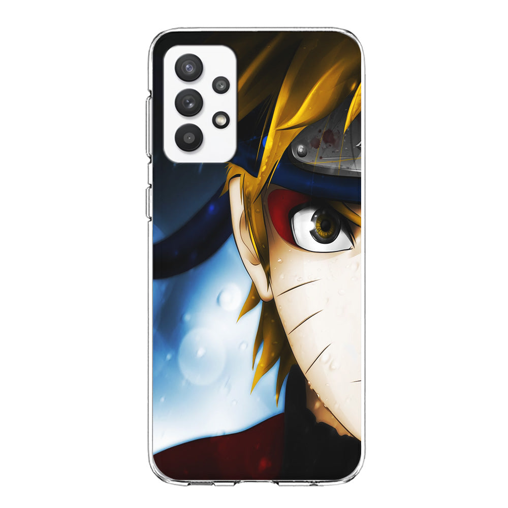 Naruto Half Face Samsung Galaxy A32 Case-Phone Case-Clear Soft Case-Altracase