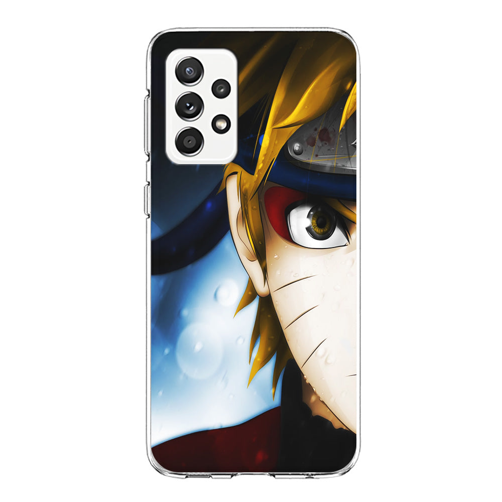 Naruto Half Face Samsung Galaxy A72 Case-Phone Case-Clear Soft Case-Altracase