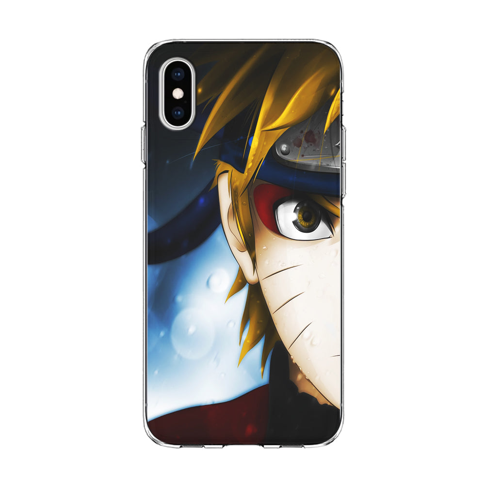 Naruto Half Face iPhone Xs Case-Phone Case-Clear Soft Case-Altracase