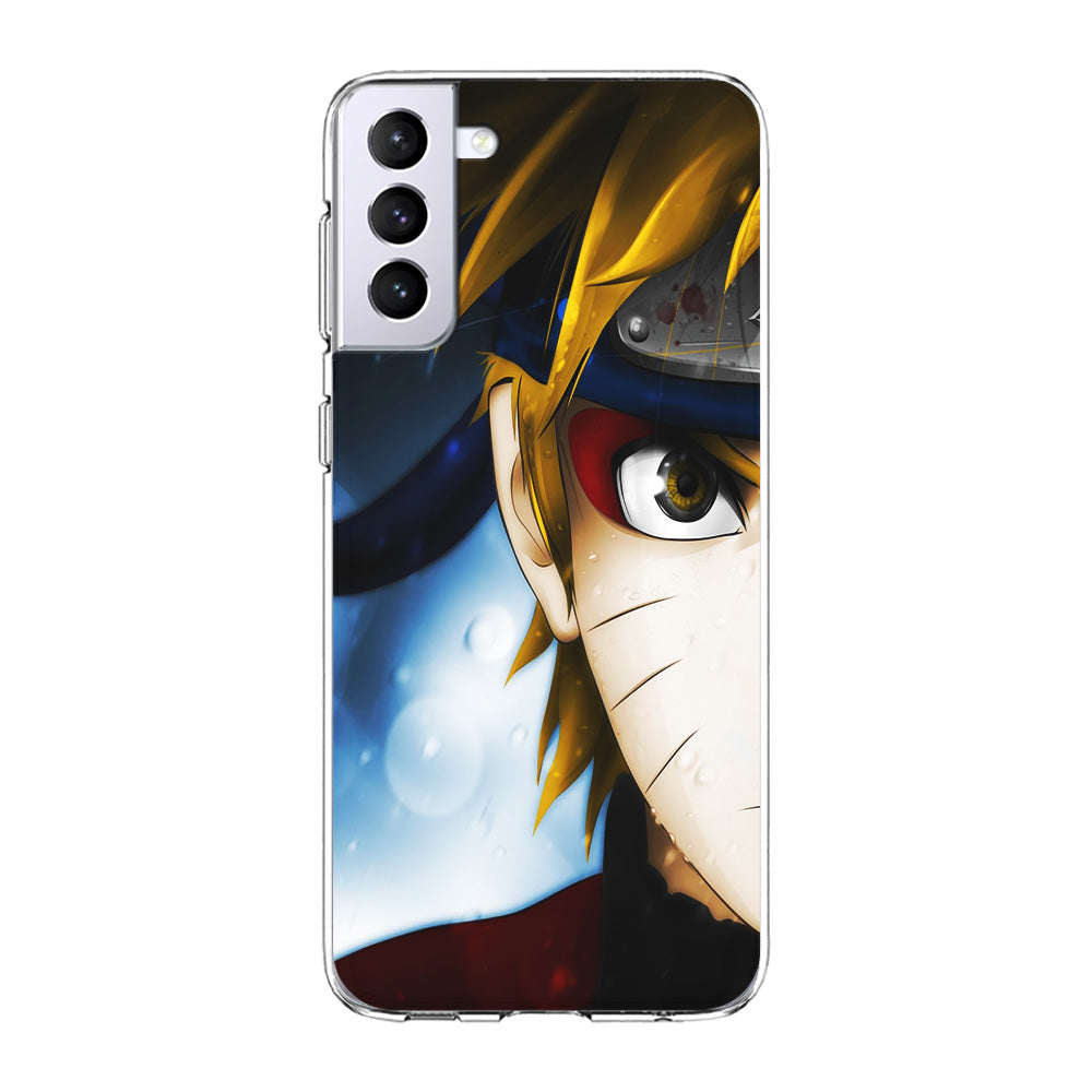 Naruto Half Face Samsung Galaxy S24 Plus Case-Phone Case-Clear Soft Case-Altracase