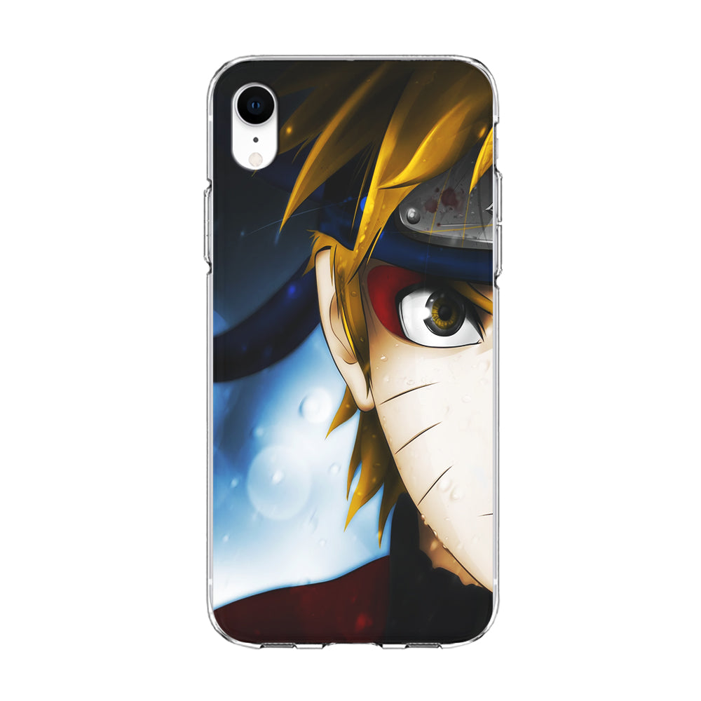 Naruto Half Face iPhone XR Case-Phone Case-Clear Soft Case-Altracase