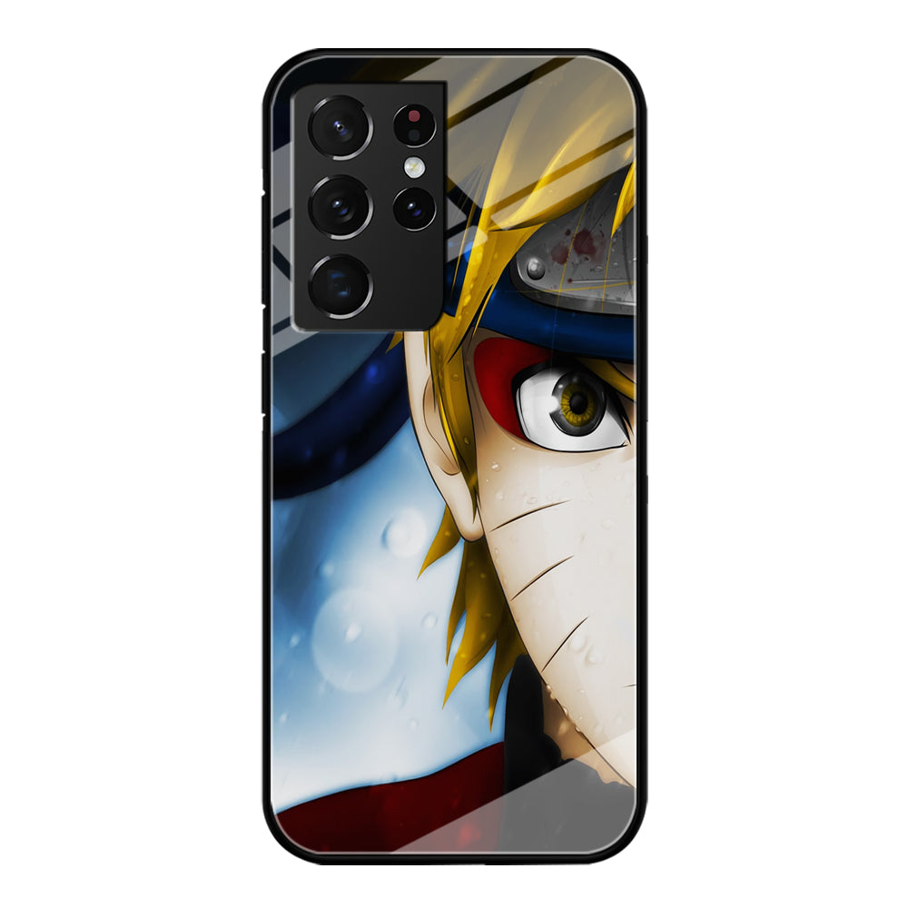 Naruto Half Face Samsung Galaxy S21 Ultra Case-Phone Case-Tempered Glass Case-Altracase