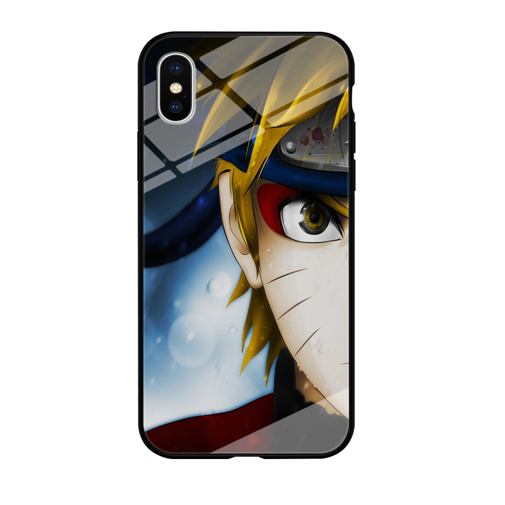 Naruto Half Face iPhone X Case-Phone Case-Tempered Glass Case-Altracase