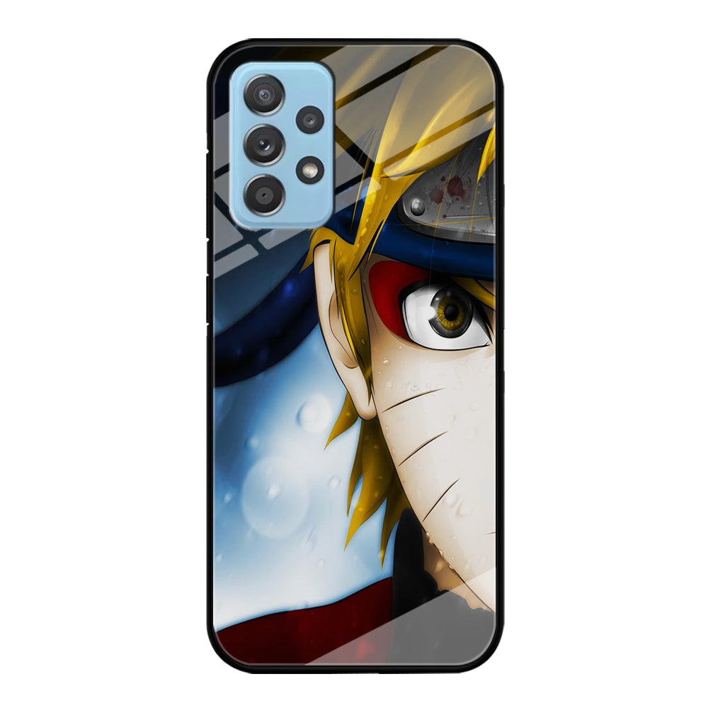 Naruto Half Face Samsung Galaxy A72 Case-Phone Case-Tempered Glass Case-Altracase