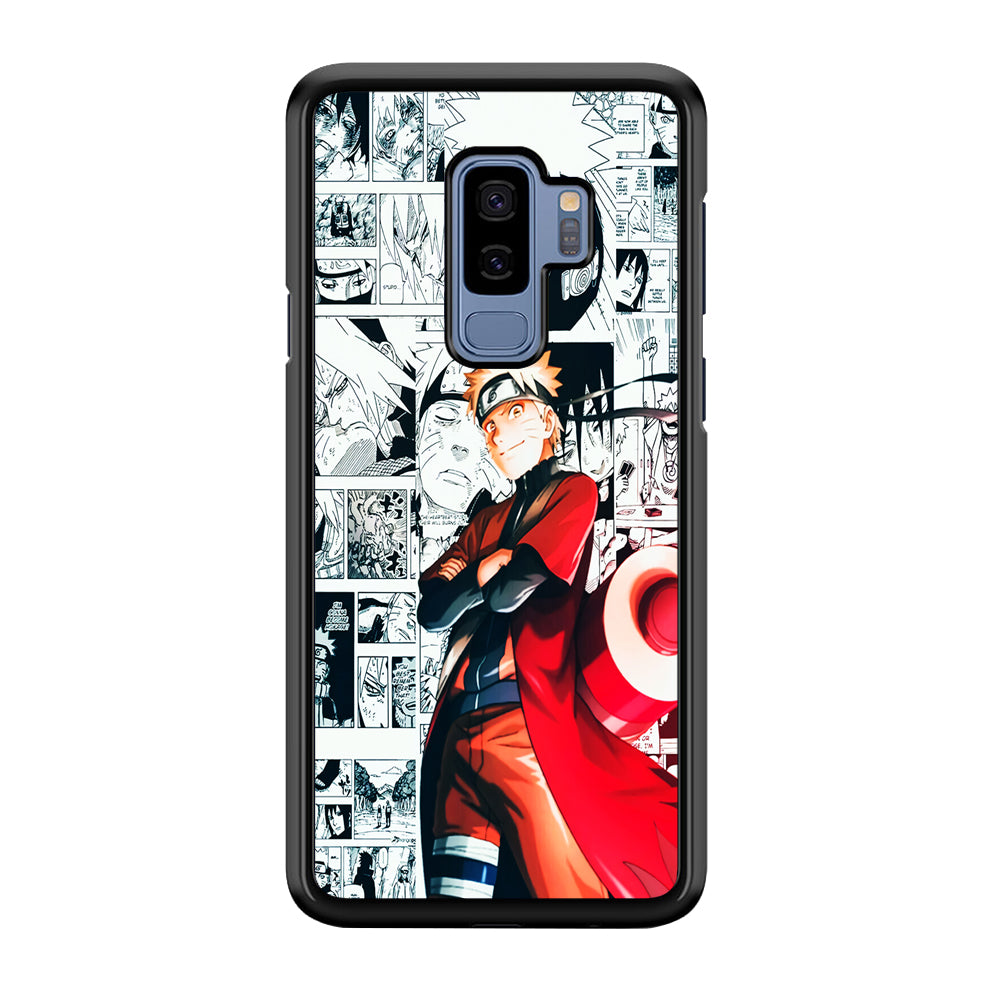 Naruto Hokage Comic Samsung Galaxy S9 Plus Case-Phone Case-Rubber Black (2D Case)-Altracase