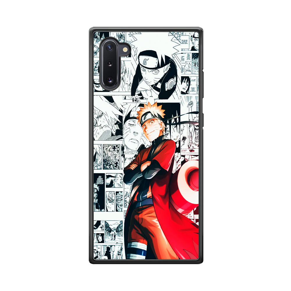 Naruto Hokage Comic Samsung Galaxy Note 10 Case-Phone Case-Rubber Black (2D Case)-Altracase