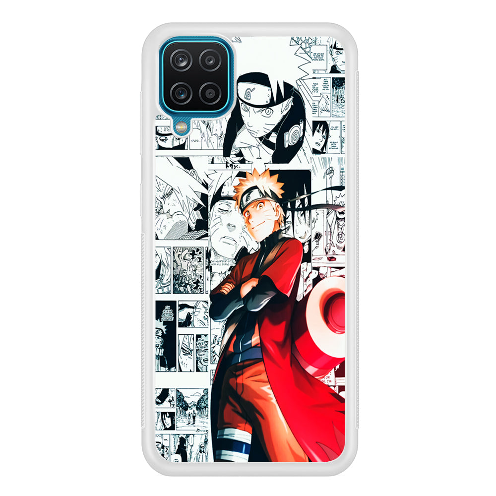 Naruto Hokage Comic Samsung Galaxy A12 Case-Phone Case-Rubber White (2D Case)-Altracase
