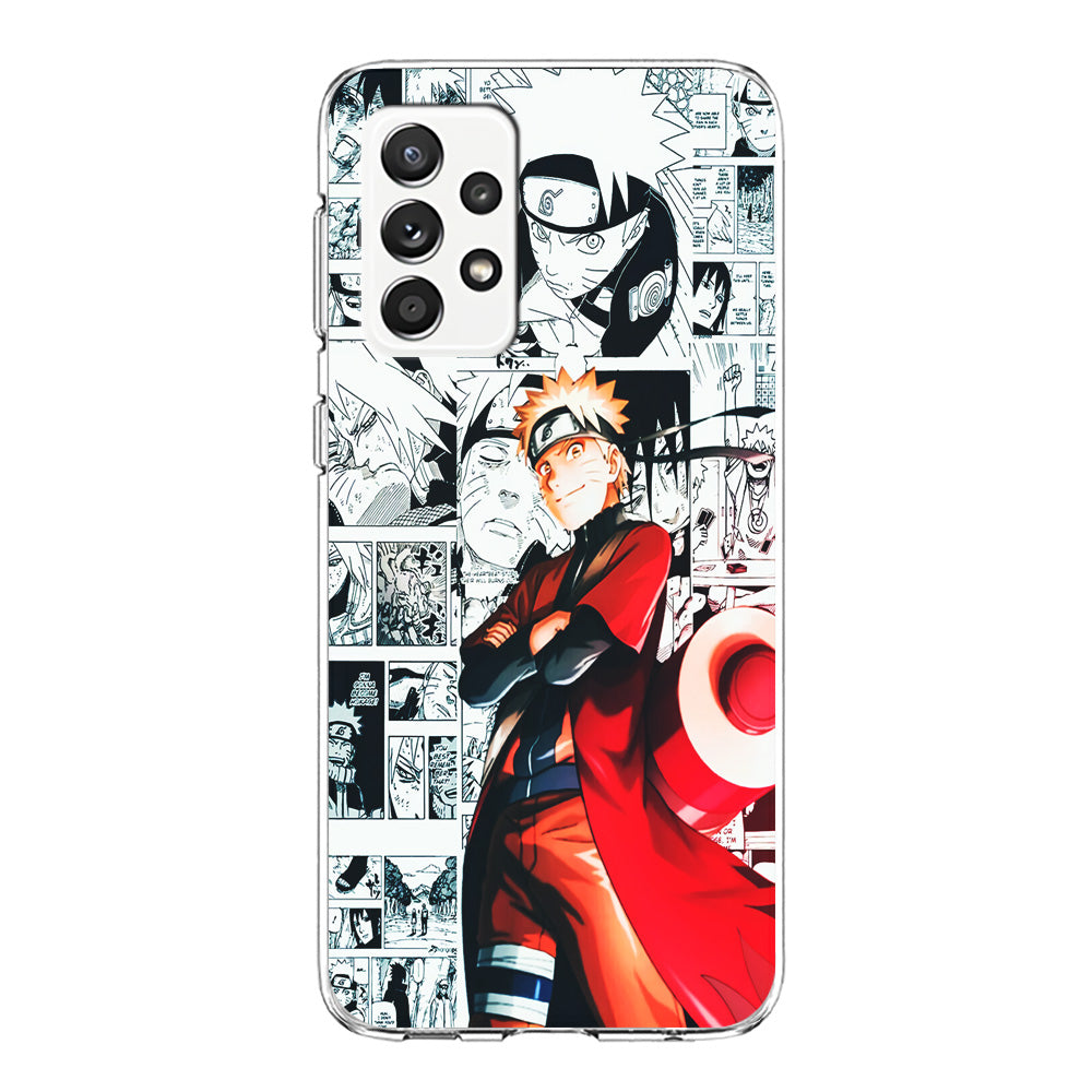 Naruto Hokage Comic Samsung Galaxy A72 Case-Phone Case-Clear Soft Case-Altracase