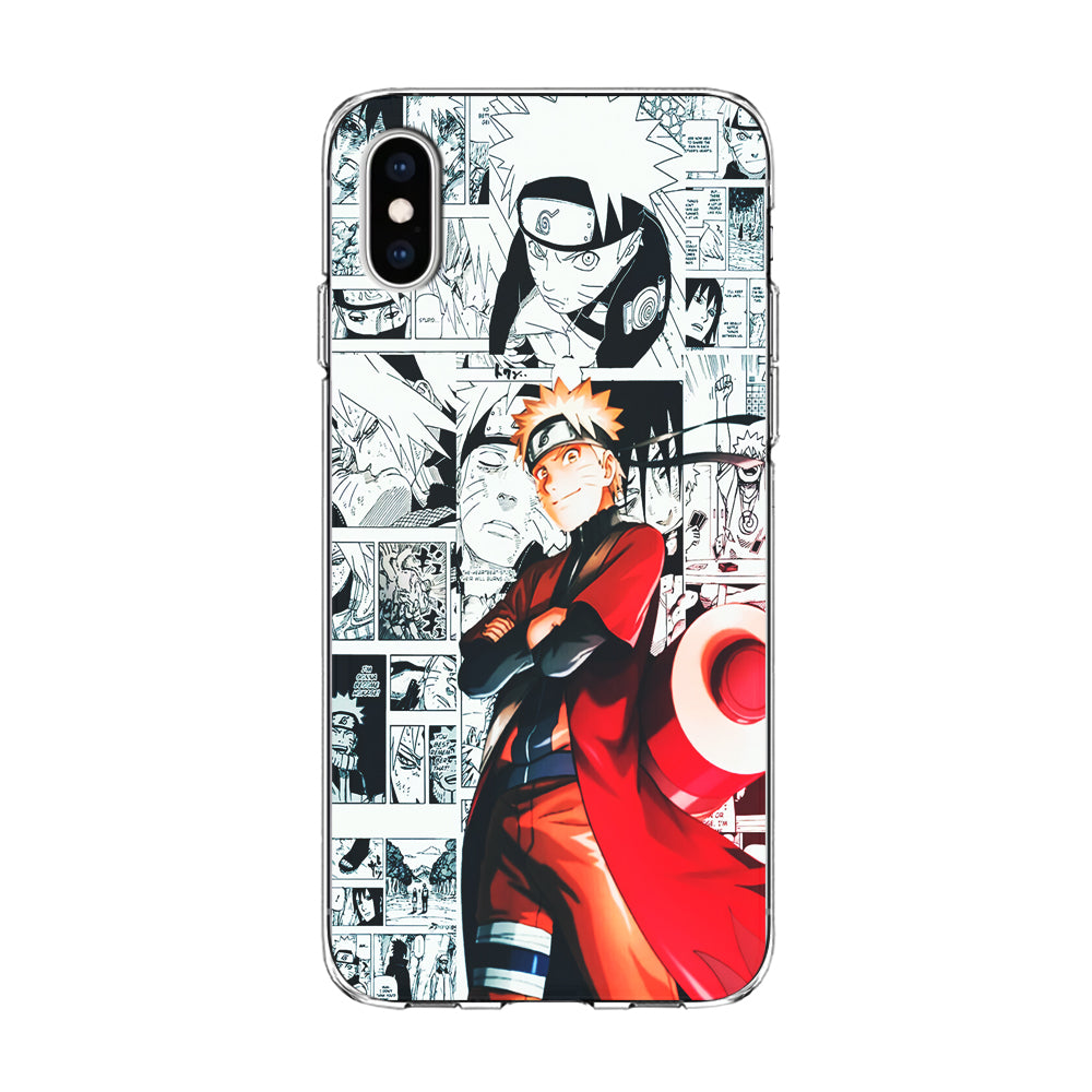 Naruto Hokage Comic iPhone Xs Case-Phone Case-Clear Soft Case-Altracase