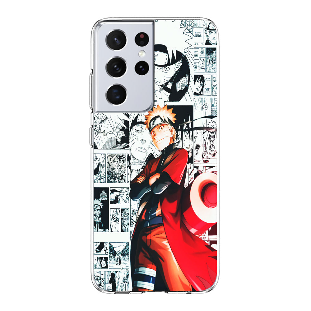Naruto Hokage Comic Samsung Galaxy S21 Ultra Case-Phone Case-Clear Soft Case-Altracase