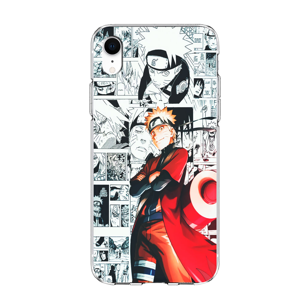 Naruto Hokage Comic iPhone XR Case-Phone Case-Clear Soft Case-Altracase