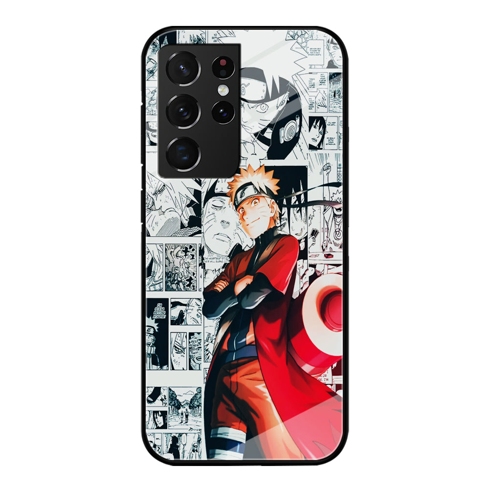 Naruto Hokage Comic Samsung Galaxy S22 Ultra Case-Phone Case-Tempered Glass Case-Altracase