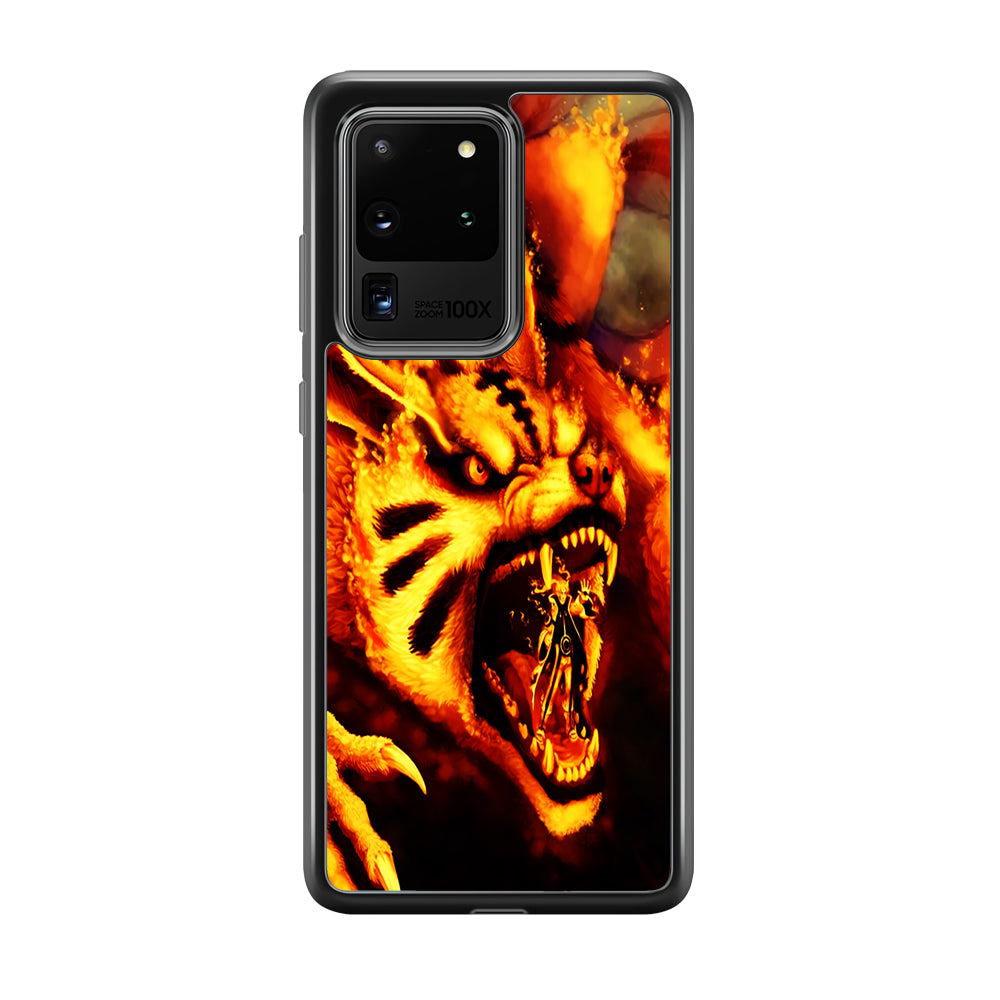 Naruto Nine Tailed Demon Fox Samsung Galaxy S20 Ultra Case-Phone Case-Tempered Glass Case-Altracase