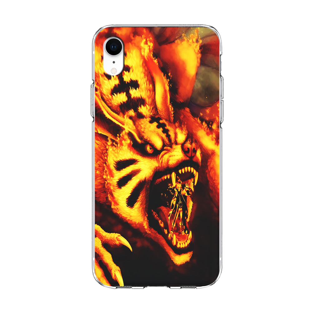 Naruto Nine Tailed Demon Fox iPhone XR Case-Phone Case-Clear Soft Case-Altracase