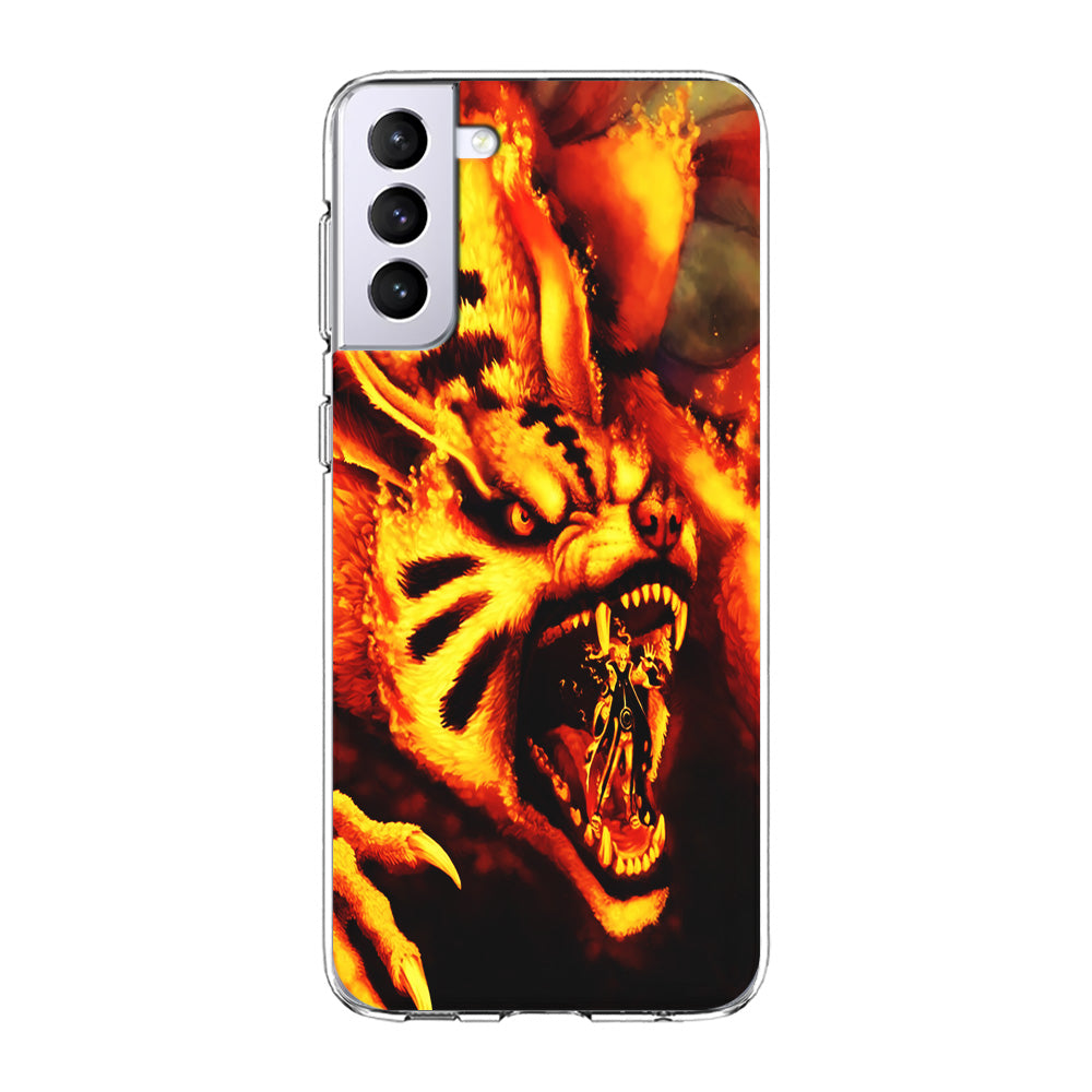 Naruto Nine Tailed Demon Fox Samsung Galaxy S24 Plus Case-Phone Case-Clear Soft Case-Altracase