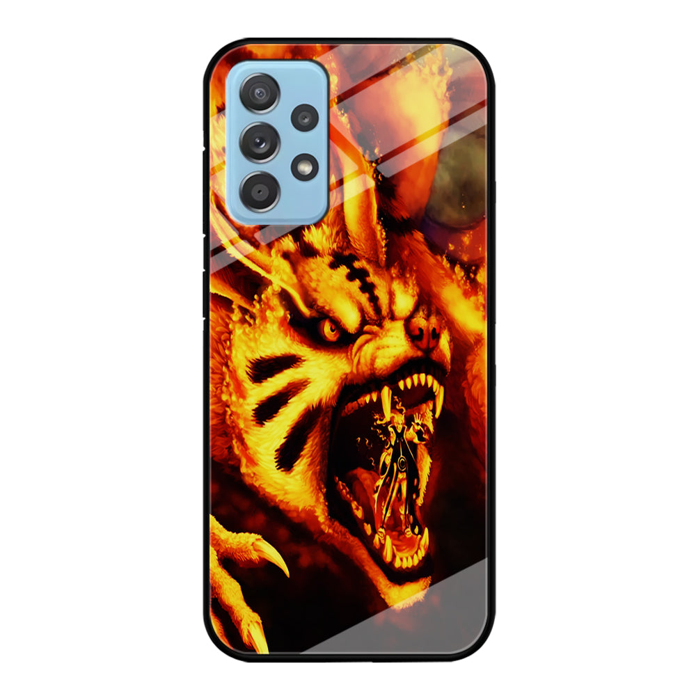 Naruto Nine Tailed Demon Fox Samsung Galaxy A72 Case-Phone Case-Tempered Glass Case-Altracase