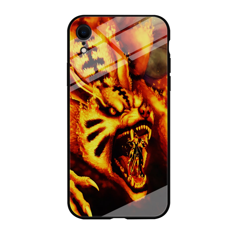 Naruto Nine Tailed Demon Fox iPhone XR Case-Phone Case-Tempered Glass Case-Altracase