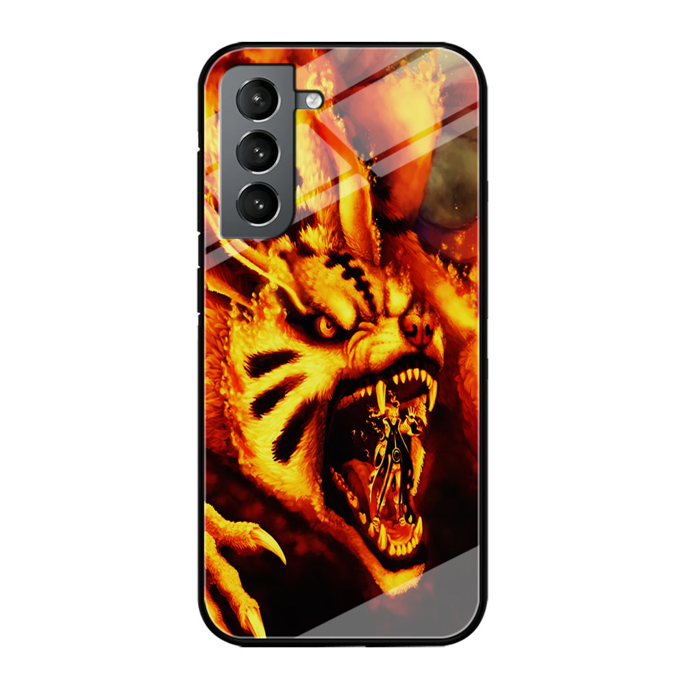 Naruto Nine Tailed Demon Fox Samsung Galaxy S22 Case-Phone Case-Tempered Glass Case-Altracase