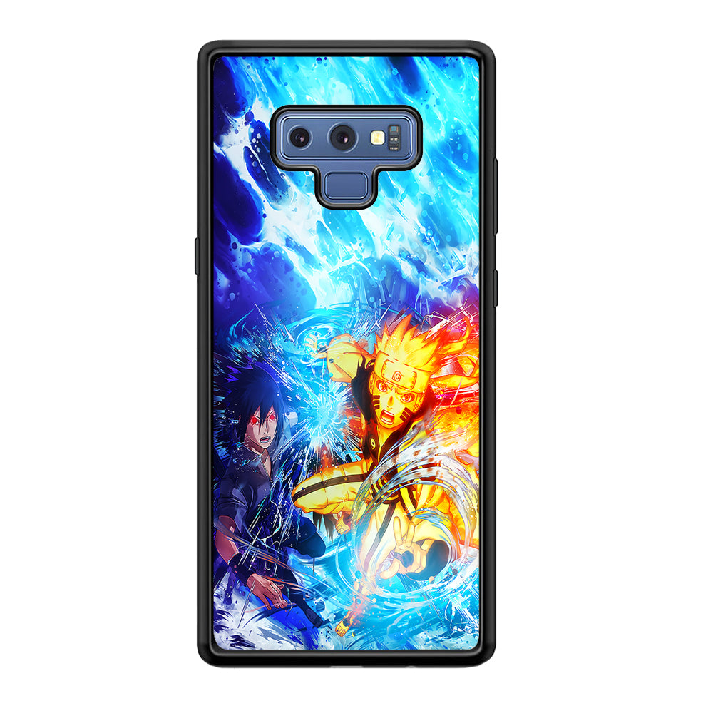 Naruto Sasuke Together Samsung Galaxy Note 9 Case-Phone Case-Tempered Glass Case-Altracase