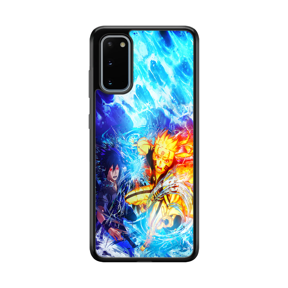 Naruto Sasuke Together Samsung Galaxy S20 Case-Phone Case-Tempered Glass Case-Altracase