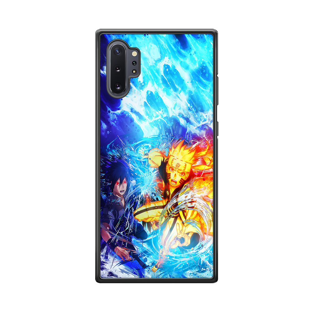 Naruto Sasuke Together Samsung Galaxy Note 10 Plus Case-Phone Case-Tempered Glass Case-Altracase
