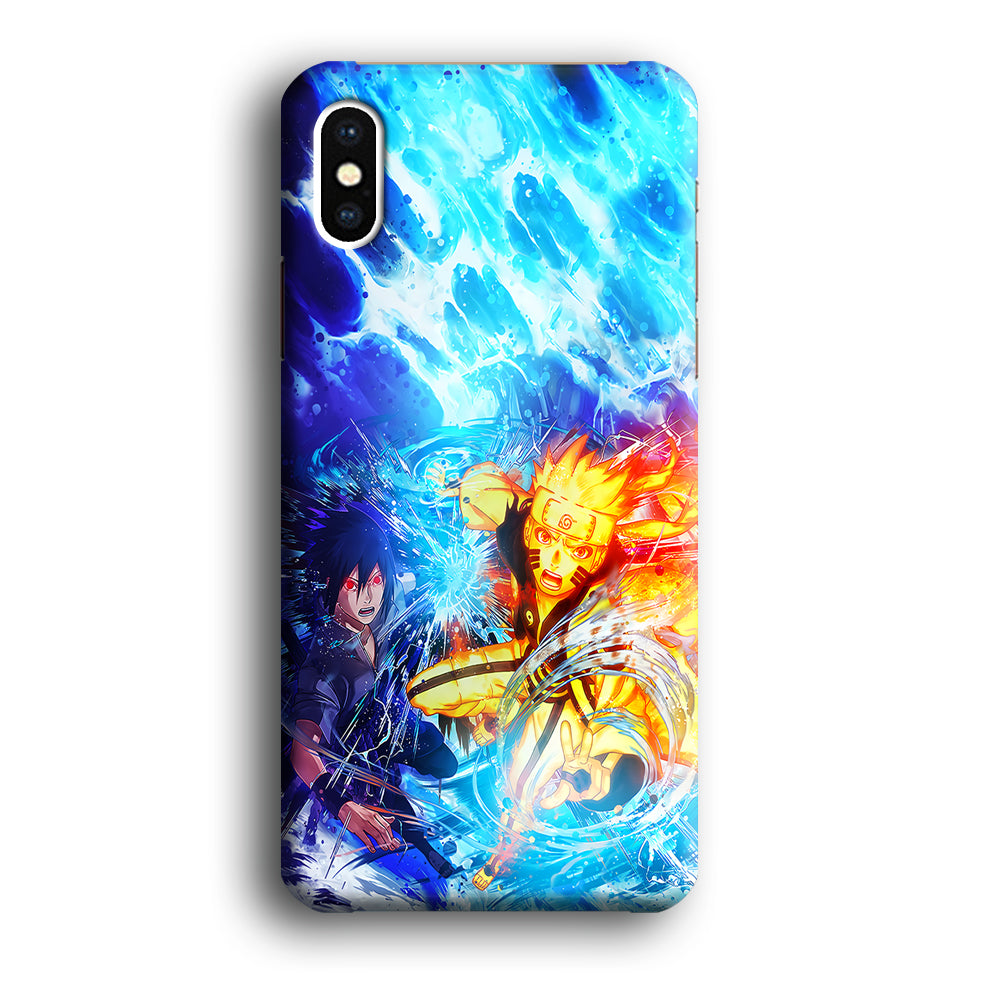 Naruto Sasuke Together iPhone Xs Max Case-Phone Case-3D Case-Altracase